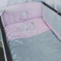 Комплект постельного белья Медисон Собачка розовый 9 эл. (ДБ035)