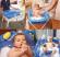 Детская ванночка для купания с анатомической горкой и термодатчиком OK Baby Onda Evolution Сиреневый