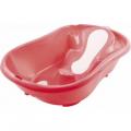 Дитяча ванночка для купання з анатомічною гіркою і термодатчиком OK Baby Onda Evolution Рожевий