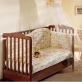 Детская кроватка Ruggeri BABY IN, размер 70х135, цвет темный орех, бук