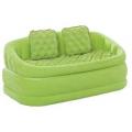Велюр диван Intex с двумя подушками зеленый (68573)