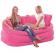 Велюр диван Intex з двома подушками рожевий (68573)