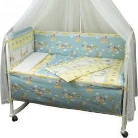 Комплект для кроватки Руно Журавлик (977). Купить комплект для кроватки Руно Журавлик (977) в Киеве по лучшей цене в интернет-магазине Немовлятко.