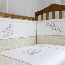 Захист на ліжечко Верес Happy Bunny beige (154.1.01). Купити захист на ліжечко Верес Happy Bunny beige (154.1.01) за найкращою ціною в інтернет-магазині Немовлятко.