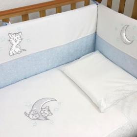 Захист на ліжечко Верес Little Cat blue (154.2.05). Купити захист на ліжечко Верес Little Cat blue (154.2.05) за найкращою ціною в інтернет-магазині Немовлятко.